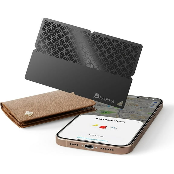 2026 [ MFi Certified] (iOS Only) Bluetooth Tracker Smart Card for Find My iPhone Wallet GPS Tracker, 5-10 Years Staying Power, Keys Finder and Item Locator for Keys, Bags, Passport