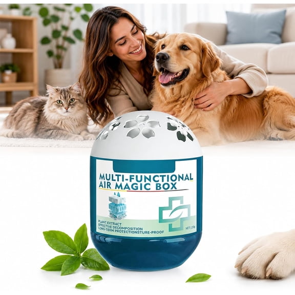 2026 Magic Bead Box for Odor & Dust Removal, Multifunctional Air Magic Box Dust Remover | No Electricity Needed | Plant-Based Formula | For Home, Bedroom, Bathroom, Office, Car & Pet Areas(#1)