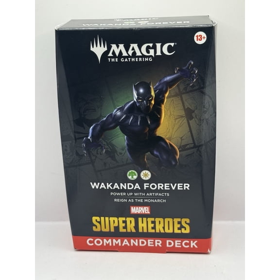 2026 Magic The Gathering Marvel Super Heroes Wakanda Forever Commander Deck