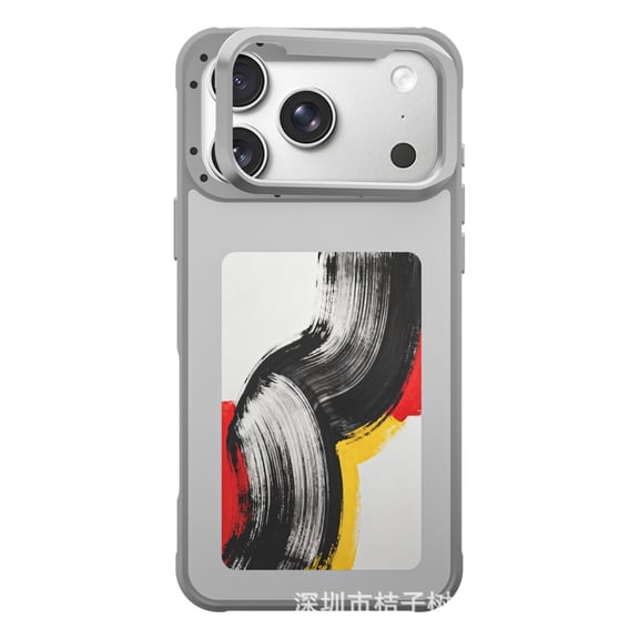 2026 Magnetic Stand HD 4.0inch E-Ink Screen Phone Case for iPhone 17 Pro Max, Customizable