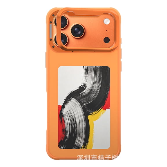 2026 Magnetic Stand HD 4.0inch E-Ink Screen Phone Case for iPhone 17 Pro Max, Customizable