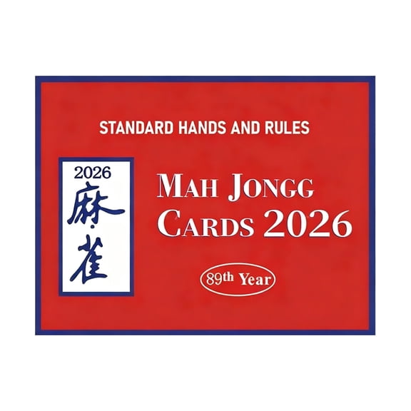 2026 Mah Jongg Card Large Print, 4 PCS Essential Mahjong Card for American Mahjong Game, Compatible with Mahjong Tile Sets & Travel Mahjong Sets