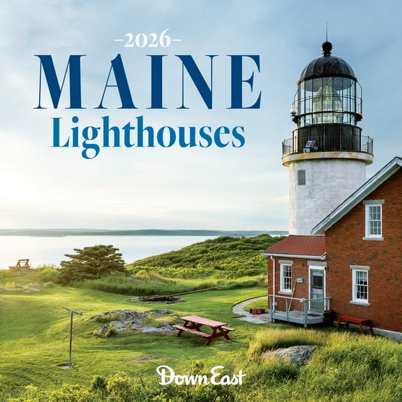 2026 Maine Lighthouses Wall Calendar, (Paperback)