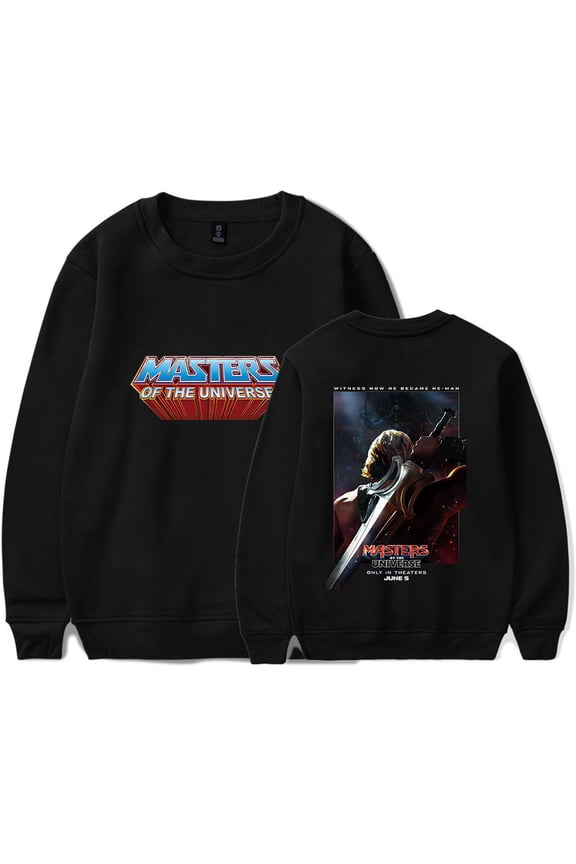 2026 Masters of The Universe Movie Merch Print Sweatshirt - Unisex O-Neck Long Sleeve Pullover Casual Streetwear Top for Fantasy Movie Fans