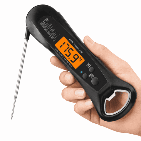 [2026 Release] 1 Sec Instant Read Meat Thermometer Digital | Kitchen Food Thermometer with 180° Rotating Display, IP67 Waterproof Cooking Thermometers for Deep Fry Smoker Grill BBQ