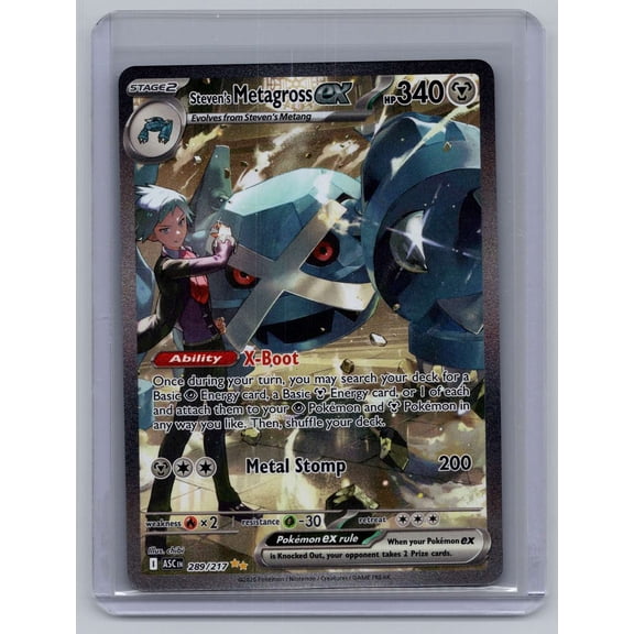 2026 Mega Evolution Ascended Heroes Steven's Metagross EX SIR 289/217 English Pokemon Card