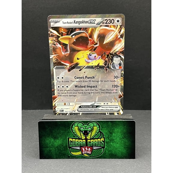 2026 Mega Evolution Ascended Heroes Team Rocket's Kangaskhan EX Holo Double Rare RR #162/217
