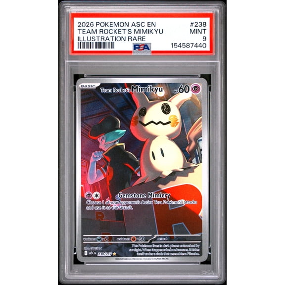 2026 Mega Evolution Ascended Heroes Team Rocket's Mimikyu PSA 9 #238/217