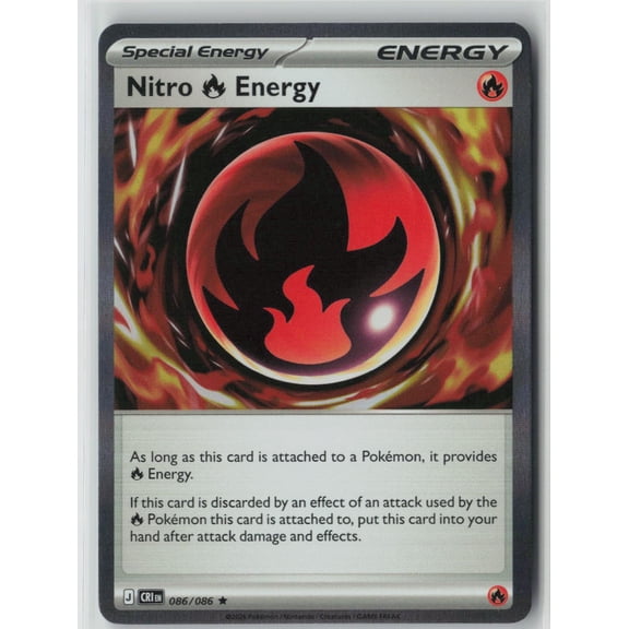 2026 Mega Evolution  Chaos Rising Nitro Energy Holo Rare #86/86