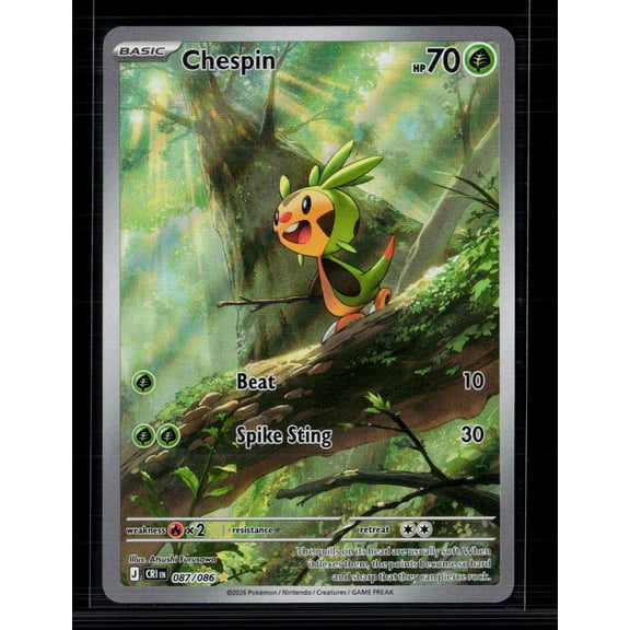 2026 Mega Evolution Perfect Order Chespin Secret Rare #87/86