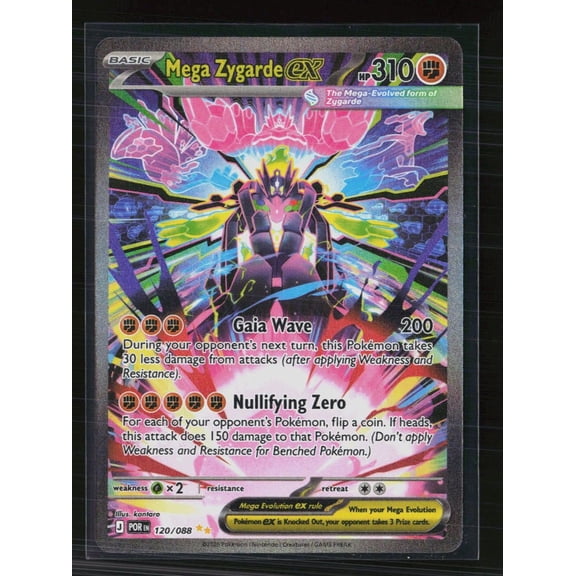 2026 Mega Evolution Perfect Order Mega Zygarde EX SAR 120/88 Holo Secret Rare English