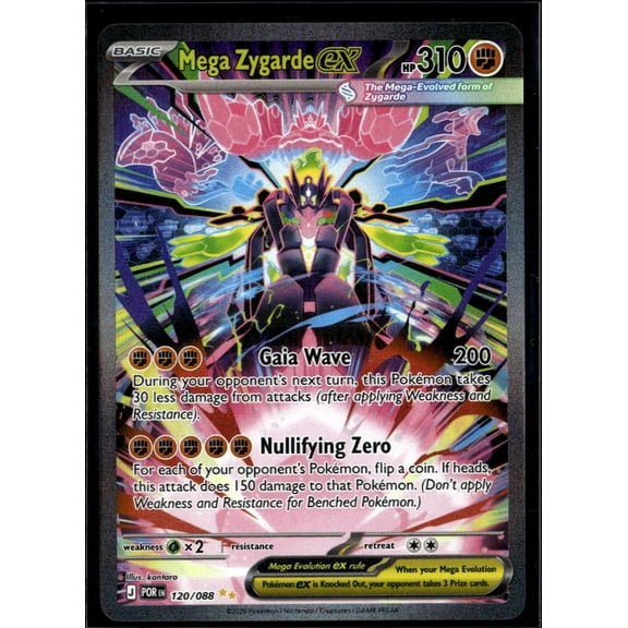2026 Mega Evolution Perfect Order Mega Zygarde EX SAR Holo Secret Rare #120/88 Pokemon English Card