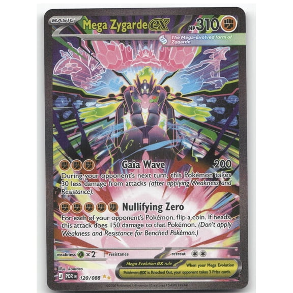 2026 Mega Evolution Perfect Order Mega Zygarde ex Secret Rare #120/88 Pokemon Card