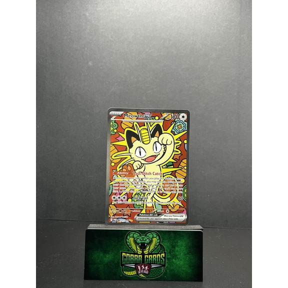 2026 Mega Evolution Perfect Order Meowth EX Holo Secret Rare SAR #121/88