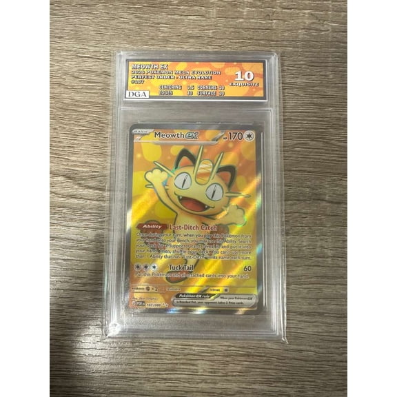 2026 Mega Evolution Perfect Order Meowth EX Holo Secret Rare SR FA #107/88 English Pokmon Card