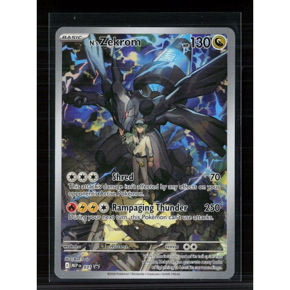 2026 Mega Evolution  Perfect Order N'S Zekrom Holo one gold star #031