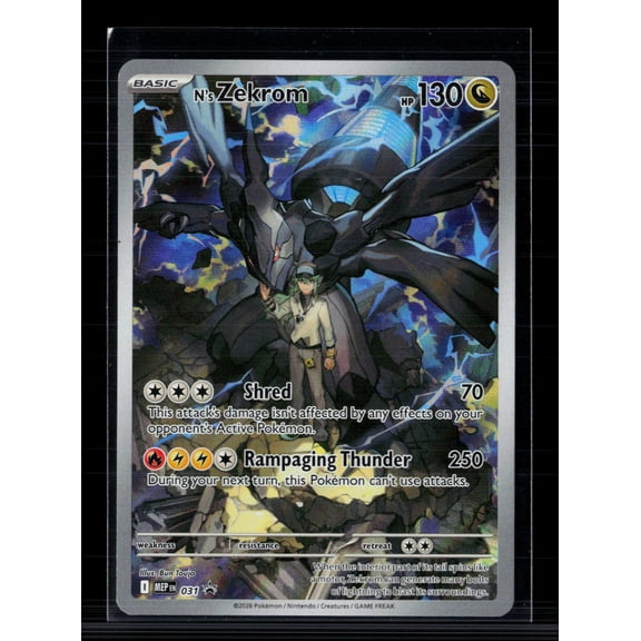 2026 Mega Evolution  Perfect Order N'S Zekrom Holo one gold star #031