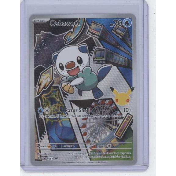 2026 Mega Evolution - Perfect Order Oshawott Holo Black Star Promo #051