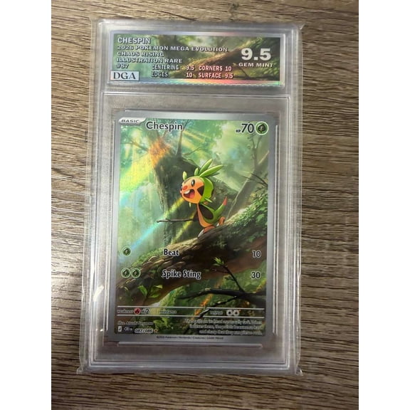 2026 Mega Evolution Pokmon Chespin Holo Secret Rare #87/86 English Trading Card