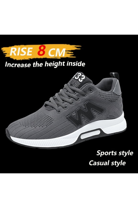 +2026 Men's 3.15inch Platform Height Increase Sneakers - with Cushioning Lift for, Gym, - - Wearable for Tall (Casual &) Breathable Low-Top Sneakers