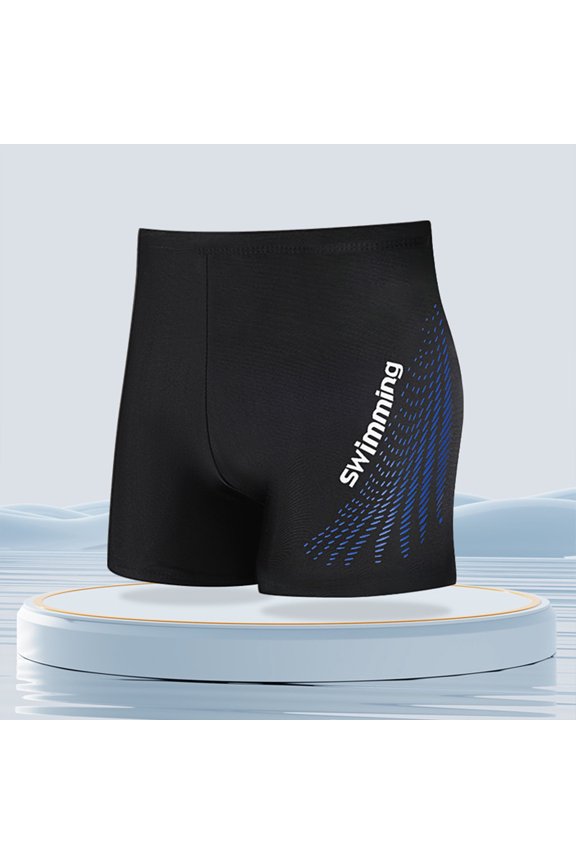 2026 Men's Athletic Swim Jammers Square Leg Compression Swimsuit Quick Dry Training Swim Shorts Competitive Swimsuit(Blue5,XXL)