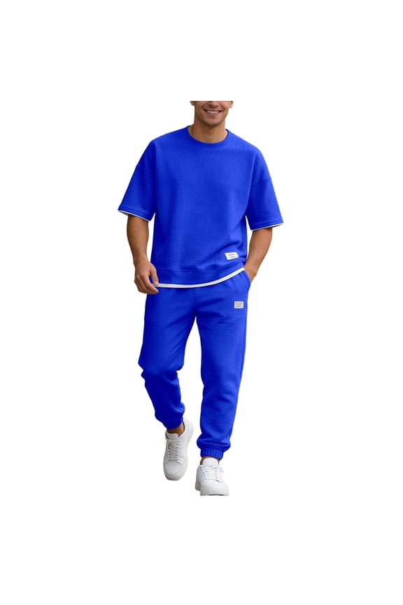 2026 Men's Knit Suit Set, Casual Everyday Wear, Modern Semi Formal, Comfortable Fabric, Durable Stitching