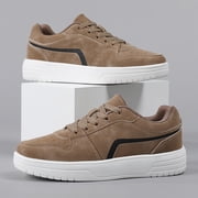 2026 Men's New Four-Season Casual Shoes, Low-Top Skate Shoes, Vintage Classic Green Sneakers, Lace-Up Casual Shoes, Thick-Soled Height-Increasing Shoes, Soft, Comfortable, Breathable, Lightweight