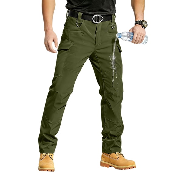 2026 Mens Cargo Pants Water Resistant Relaxed Fit Hiking Work Pants ...