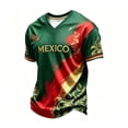thumbnail image 1 of 2026 Mexico Shirts for Kids Mexican Graphic Soccer T-Shirts, Mexico Flag Leopard Print Boys Girls Short Sleeve Casual Sports Tops, 1 of 3