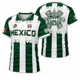 thumbnail image 1 of 2026 Mexico Soccer Jersey Men Green White Stripe Aztec Calendar Football Shirt, Men’s V-Neck Short Sleeve Fan Shirt for Game Day, Training, Travel, and Casual Wear, 1 of 6