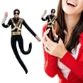 thumbnail image 1 of 2026 Mich-ael 11" Bendable Plush Figure, Poseable Stuffed Doll Gift for M-J Fans,1Pcs, 1 of 9