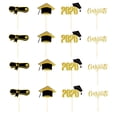 thumbnail image 1 of 2026 Mini Cake Decorations,2026 Graduation Theme Cupcake Toppers,Prom 2026 Cupcake Toppers,Graduation Cake Picks,Food Appetizer Picks For 2026 Graduation Party Supplies,Graduation Decorations,Gold, 1 of 9