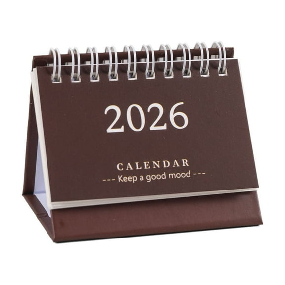 2026 Mini Calendar Desktop Notebook Decoration Cute Fresh English Version Calendar