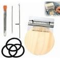thumbnail image 1 of 2026 Mini Darning Loom Machine Speedweave Darning Loom, Convenient Small Weaving Loom Kit for Beginner, Quickly Repair Holes, Mending Jeans, DIY Beautiful Weaving Art on Clothes Sock 28 Hooks, 1 of 6