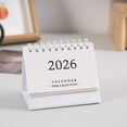 thumbnail image 1 of 2026 Mini Desktop Calendar, Qiopertar Under $5 2026 Mini Calendar Desktop Notebook Decoration Cute Fresh English Version Calendar, 1 of 2
