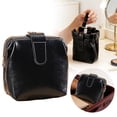 thumbnail image 1 of 2026 Mini Portable Makeup Brush Organizer Bag, Multifunctional Travel Item Organizer Conveniently Accessible, Made Of PU Simple And Stylish Storage Bag, Cosmetic Brush Holder For Travel, 1 of 6