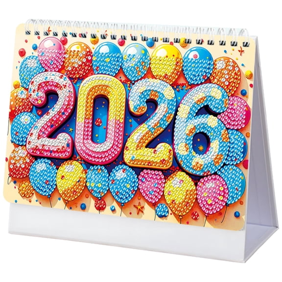 Glittering 2026 Calendar Friendly Craft Modern Home Office Decoration Organizer