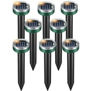 2026 Mole Repellent Solar Powered Stakes, Ultrasonic Outdoor Pest Repeller for Lawns & Gardens, Deer Deterrent, Green   3 Shapes