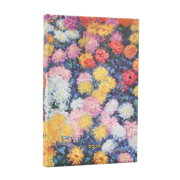 2026 Monet's Chrysanthemums Mini 12-month Verso Hardcover Fl