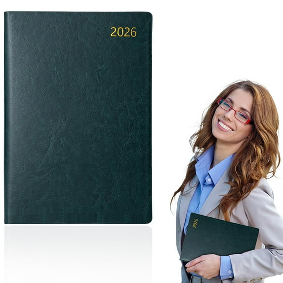 2026 Monthly Planner - 2026 Calendar/Planner 12 Months with Faux Leather, 7.87" x 10.75", Jan.2026 - Dec.2026, Pocket, Monthly Tabs, Perfect Organizer
