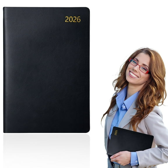 2026 Monthly Planner - 2026 Calendar/Planner 12 Months with Faux Leather, 7.87" x 10.75", Jan.2026 - Dec.2026, Pocket, Monthly Tabs, Perfect Organizer