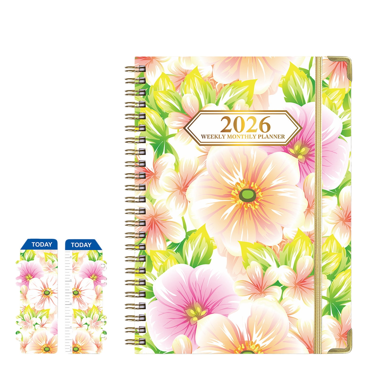 2026 Monthly Planner with Tabs, Weekly & Monthly Organizer, Spiral ...
