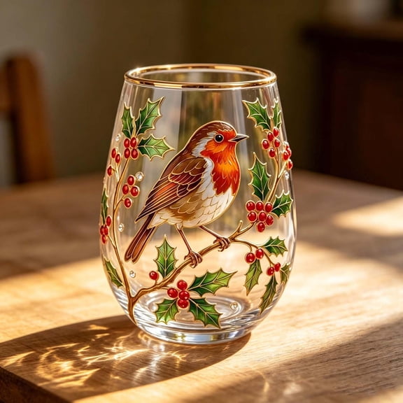 2026 Morning Garden Bliss Glass Cup,Flowers And Birds Morning Whiskey Glass,Decorative Glassware For Gifts Home Kitchen,Elegant Crystal Cup Gift For Women,Spring Summer Decoration