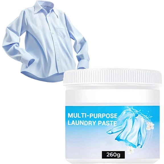 2026 Multi-purpose Deep Cleaning Laundry Paste, Deep Stain Remover Cleaning Paste for Clothes and Shoes, Laundry Cleaning Paste, Soft Fabric-Friendly Formula with Stain Removal