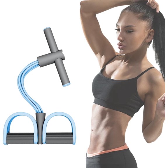 2026 Multifunction Pedal Resistance Band, Resistance Bands with Handles, Natural Rubber Foot Pedal Resistance Bands, for Abdomen/Waist/Arm/Leg Stretching Slimming Training