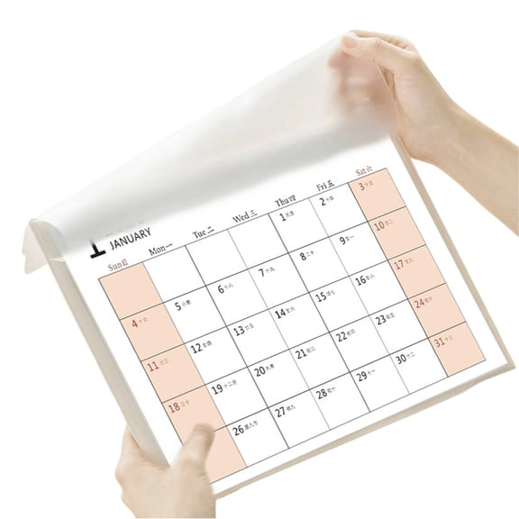 2026 Multifunctional Desk Pad Combining Calendar Mouse Pad for Enhances Productivity Utilizing Friendly Paper Materials