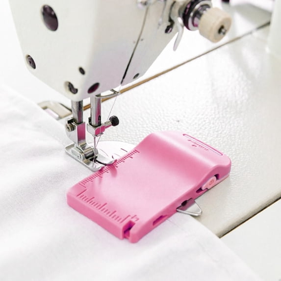 2026 Multifunctional Sewing Machine Seam & Edge Guide with Scale Marking Ruler – Magnetic, Retractable, Heavy-Duty ABS for Precise Straight Stitching, Quilting, Dressmaking, DIY Crafts, Tailors, Pink
