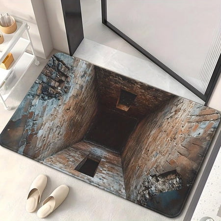 2026 Muti-Design 3D Rugs Optical Illusion,2026 New 3D Hole Rug,Dog Gets Scared of 3DCarpet,Rug That Looks Like a Hole,Optical Illusion Rugs,As Test & Game with Your Cat or Dog,for Door Entrance