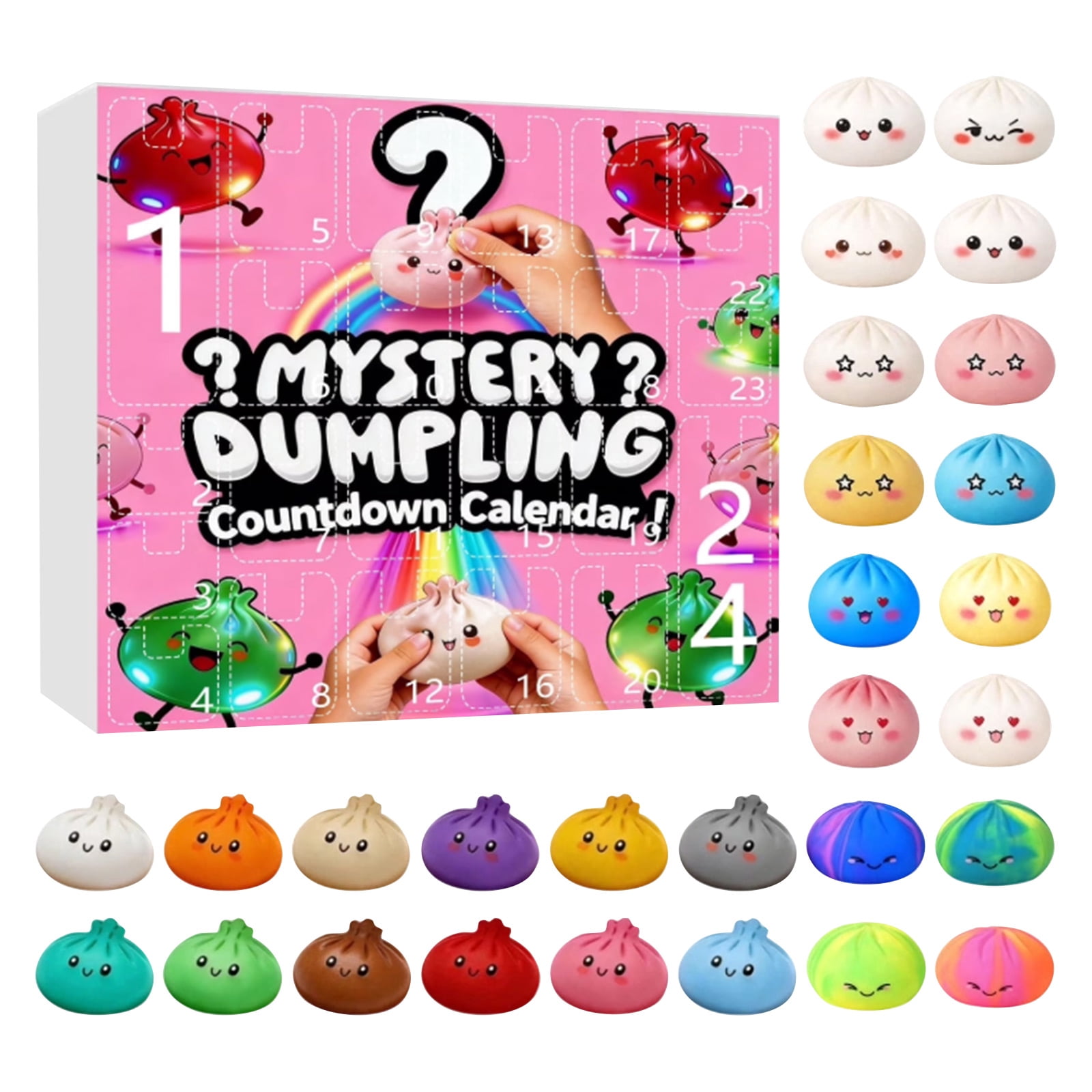 2026 Mystery Dumpling Advent Calendar, 24-Day Squishies Dumpling Mystery Dumplings Gift