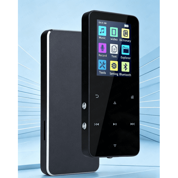 2026 NEW 144GB MP3 Player with Bluetooth, Touch Screen Music Player with External Speaker, Alarm Clock, File Explorer, Sleek Design